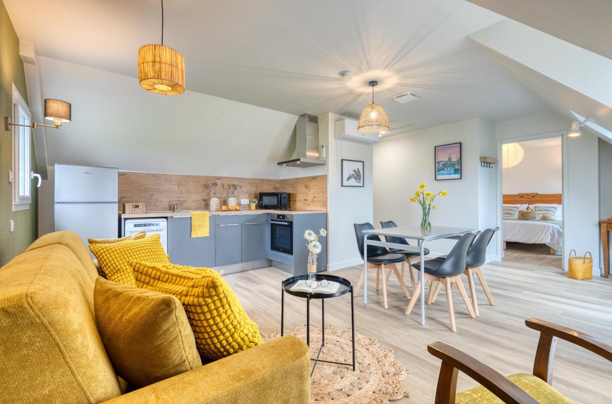 La Ferme De Vur Ven Appartement Saint-Évarzec Kamer foto
