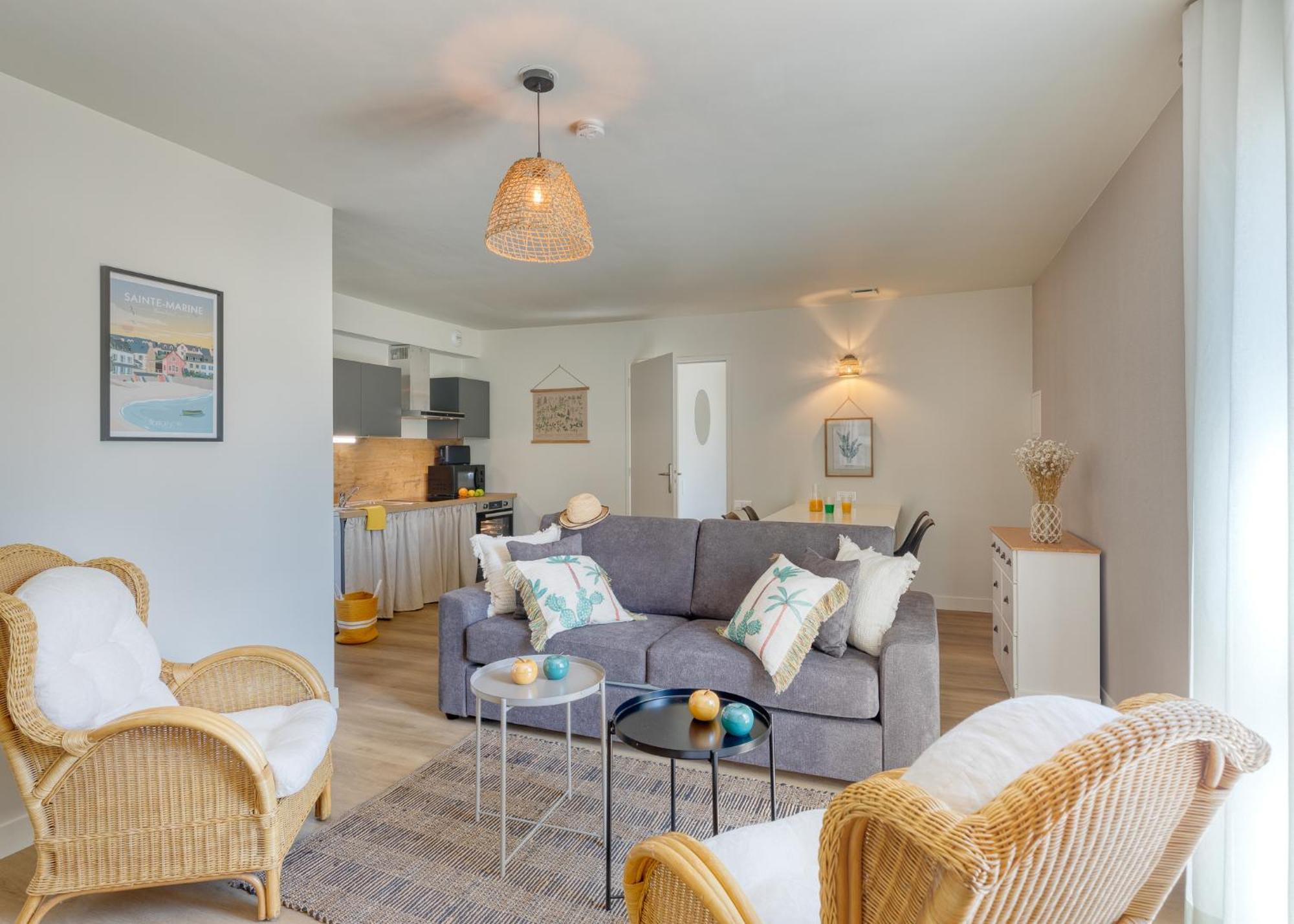 La Ferme De Vur Ven Appartement Saint-Évarzec Kamer foto
